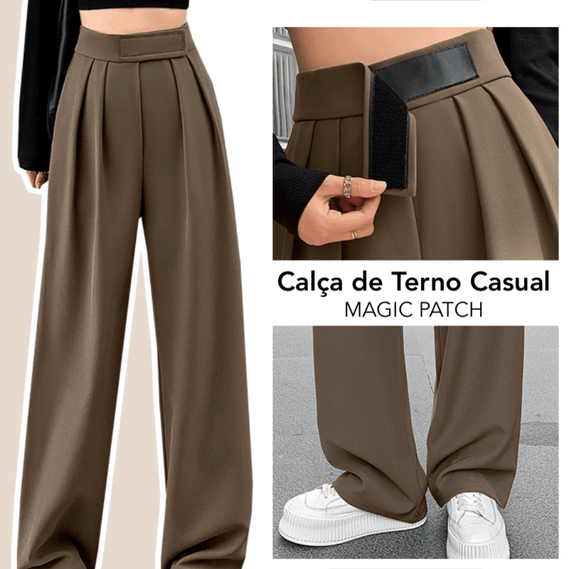 Calça de Terno Casual Magic Patch