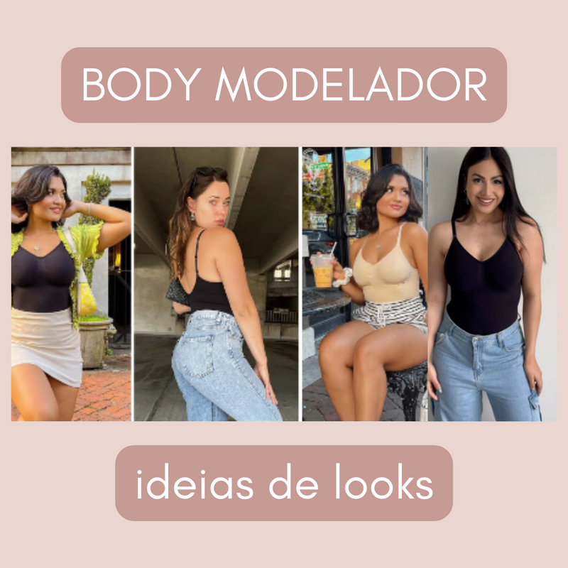 Body Modelador Costas Abertas