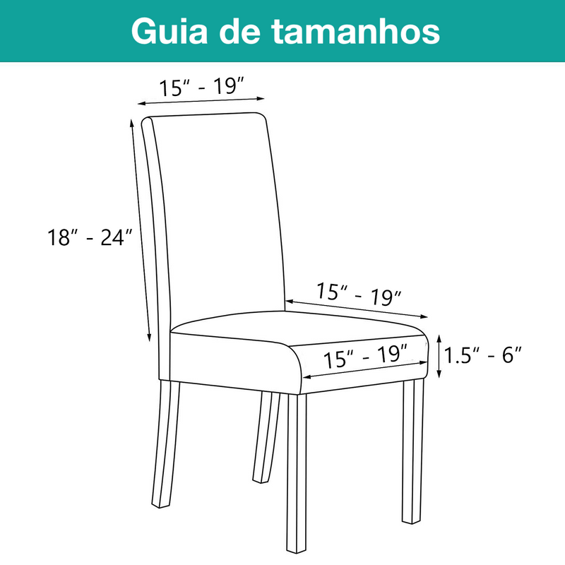 Capas de Cadeira Alta Qualidade [ÚLTIMO DIA DE VENDA 🔥]