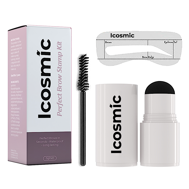 ICOSMIC® Kit Completo com Carimbo para Sobrancelhas